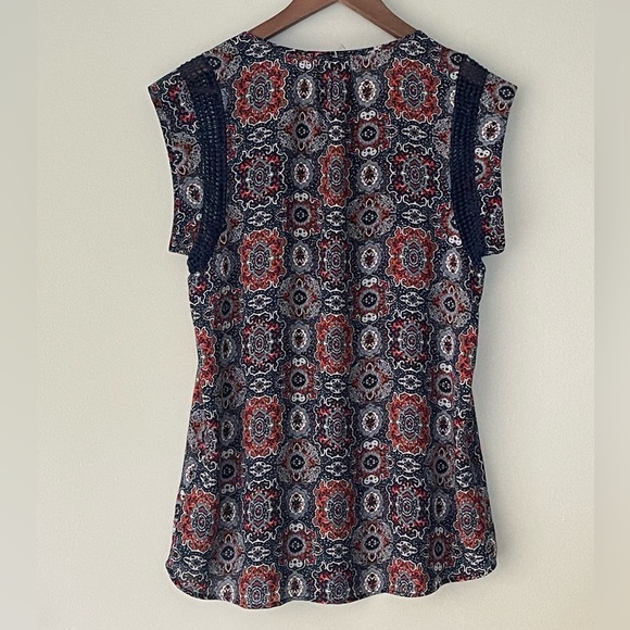 Daniel Rainn Paisley Embroidered Detail Top Size S - Picture 2 of 10